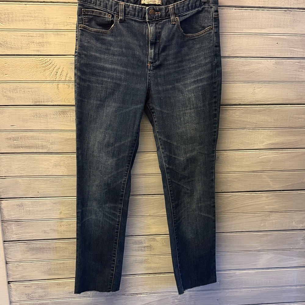 Free People Dark Blue Straight Leg Jeans